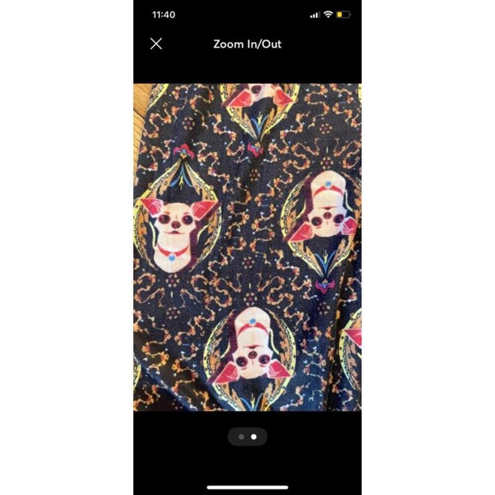 Large medium leggings buttery soft chihuahua rare print dog animal pets pet dogs